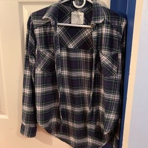 Abercrombie and Fitch blue flannel